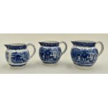 George Jones Abbey three graduated jugs