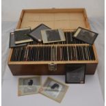 An outstanding collection of 109 Glass Lantern Slides featuring Maori. 100 slides are contained in
