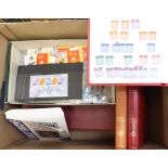 Stamps- A GB collection of mint & used stamps in 3 stockboooks & 2 boxes to include penny reds and a