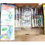 Thunderbirds Figures, complete set of 10 plus 15 assorted, all unused on cards. Made by Matchbox,