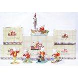 Royal Doulton: A collection of six boxed Royal Doulton Rupert figures, to include: Captain Rupert,