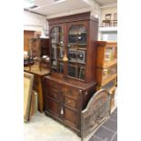 A 19th Century glazed top book case