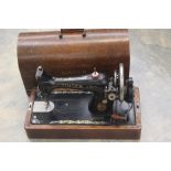 Singer sewing machine with key