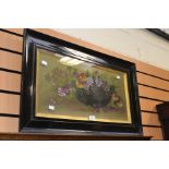 Early 20th century still life signed oil on board, K.G Thornton, Pansies in a Bowl along with four