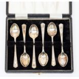 A boxed Sheffield J. Dixon and Sons coffee spoons, 1964
