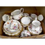 Royal Crown Derby tea set, Derby Days, along with Royal Crown Derby Posie pattern items