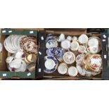 A collection of assorted china part tea sets including: Royal Albert "Old Country Roses" including 4