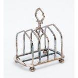 A Sheffield silver bachelor toast rack 1888, approx 3.92 troy oz, 122.3gm