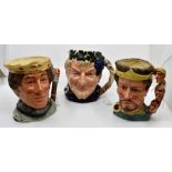 Three Royal Doulton character jugs, comprising The Shakespearean Collection, Macbeth & Henry V &