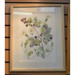 B W Paddy, British, 20th Century, watercolour of 'Hedgerow', 38 x 29cm, framed and glazed