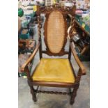 A 20th Century reproduction Reformation of the Crown armchair.