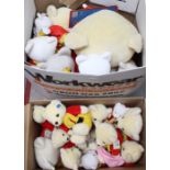 A collection of assorted, various Rupert plush bears to include examples from different