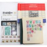 Great Britain Special stamps album containing mint and used GB stamps plus a whole world