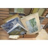 Large collection of oils, watercolours, 19th and 20th Century, signed and unsigned