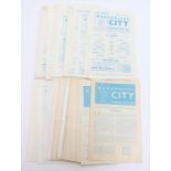 A collection of assorted Manchester City home reserves programmes; to include: 1960's and early 70'