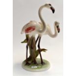 Wien figure of two flamingos Condition: No obvious signs of damage or restoration. Height approx
