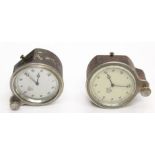 Two Smiths car clocks, circa 1930, chrome cased (2)