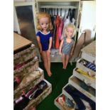 Sindy Doll, 1960's, blonde hair, Hing Kong, along with Patch, made in England, along with wardrobe