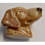 Poole Pottery wall hanging, dogs head modelled as a Labrador, designed and modelled by John Adams