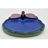 A Royal Doulton figural soap dish, in the form of a dragonfly on the side, specially designed and