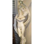 White statue of Aurora, Goddess of the Dawn. approx 1.7m tall