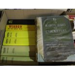 A collection of assorted Wisden Cricket Books; to include: brown hardback 1957-1962 inclusive,
