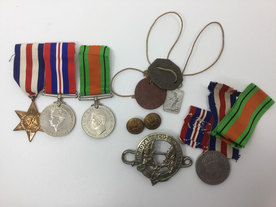 WW2 British Royal Scots Fusiliers Medal group to 14440056 Sgt Cornelius Patrick Williams