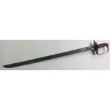 Napoleonic Wars British 1796 Pattern Heavy Cavalry Sword. Fullered single edged blade 89cm in