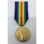 WW1 British Casualty Victory Medal to 2nd Lt Thomas Mack, 9th Service Battl. Durham Light