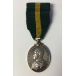 WW1 British Geo V Territorial Force Efficiency Medal to 213 Pte J Curtis, Lincolnshire Yeomanry.