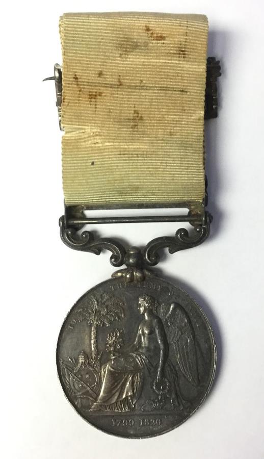 Army of India Medal with Ava Clasp named to S Thornton, Commr. RN. Complete with original ribbon and - Image 3 of 7