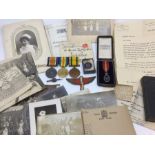 WW1 British Nurse Medal Group to Sister Jane Ellithorn / Sister (Mrs) Jane Stewart TFNS comprising