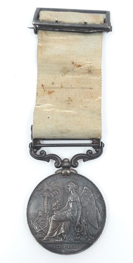 Army of India Medal with Ava Clasp named to S Thornton, Commr. RN. Complete with original ribbon and - Image 7 of 7