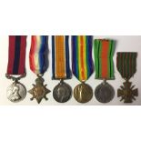 WW1 British Medal Group to 105889 Company Quartermaster Sergeant H Finch, Royal Engineers comprising