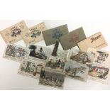WW1 British: a collection of five postcard sets featuring Ypres Before and After the Battle. Plus