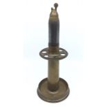 WW1 British Trench Art combined Lighter / Pipe Stand / Ashtray. Made from a 2prd shell case.