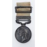 Army of India Medal with Ava Clasp named to S Thornton, Commr. RN. Complete with original ribbon and