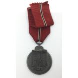 WW2 Third Reich Medaille „Winterschlacht im Osten 1941/42“. Eastern Front Medal complete with