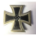 WW2 Third Reich Eisernes Kreuz 1. Klasse 1939. Iron Cross 1st Class 1939. No makers mark. Slightly
