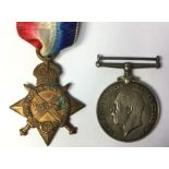 WW1 British 1914-15 Star and British War Medal to 3026 Pte FW Stockman, 15 London Regt. 1914-15 Star