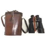 WW2 British Binoculars Prismatic No5 MkV x 7. Dated 1944. Complete with leather neck strap and