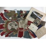 Boer War Patriotic Flags, screenprinted,"For Queen & Empire" size 70cm x 53cm, "Col Baden Powell"