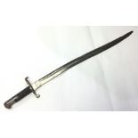 British Pattern 1856/58 Sword bayonet with fullered single edged blade approx 57cm in length.
