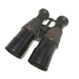 WW1 British Binoculars marked "S4" along with WD Broad Arrow and numbered 3374. With sun shades.