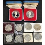 Panama Silver Balboa 1947, Bermuda .5 Silver Crown, Royal Mint Bailiwick of Guernsey Silver twenty