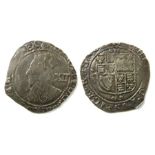 Charles I, Shilling 1641-3, Tower Mint, mm triangle in circle. Slight double strike to portrait.