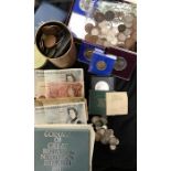 UK Coin Collection with a small number of Banknotes, pre 20 & pre 47 silver.