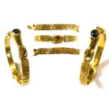 An Exceptional Medieval Gold Inscribed Clasped Hands Stirrup Ring A very rare and beautifully well