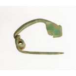 Late Iron Age Brooch, a complete cast copper-alloy La Téne III/Drahtfibel Derivative type bow brooch