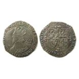 Charles I, Shilling 1643-4, Tower Mint under Parliament, mm (P).  From the ‘Winchester Civil War